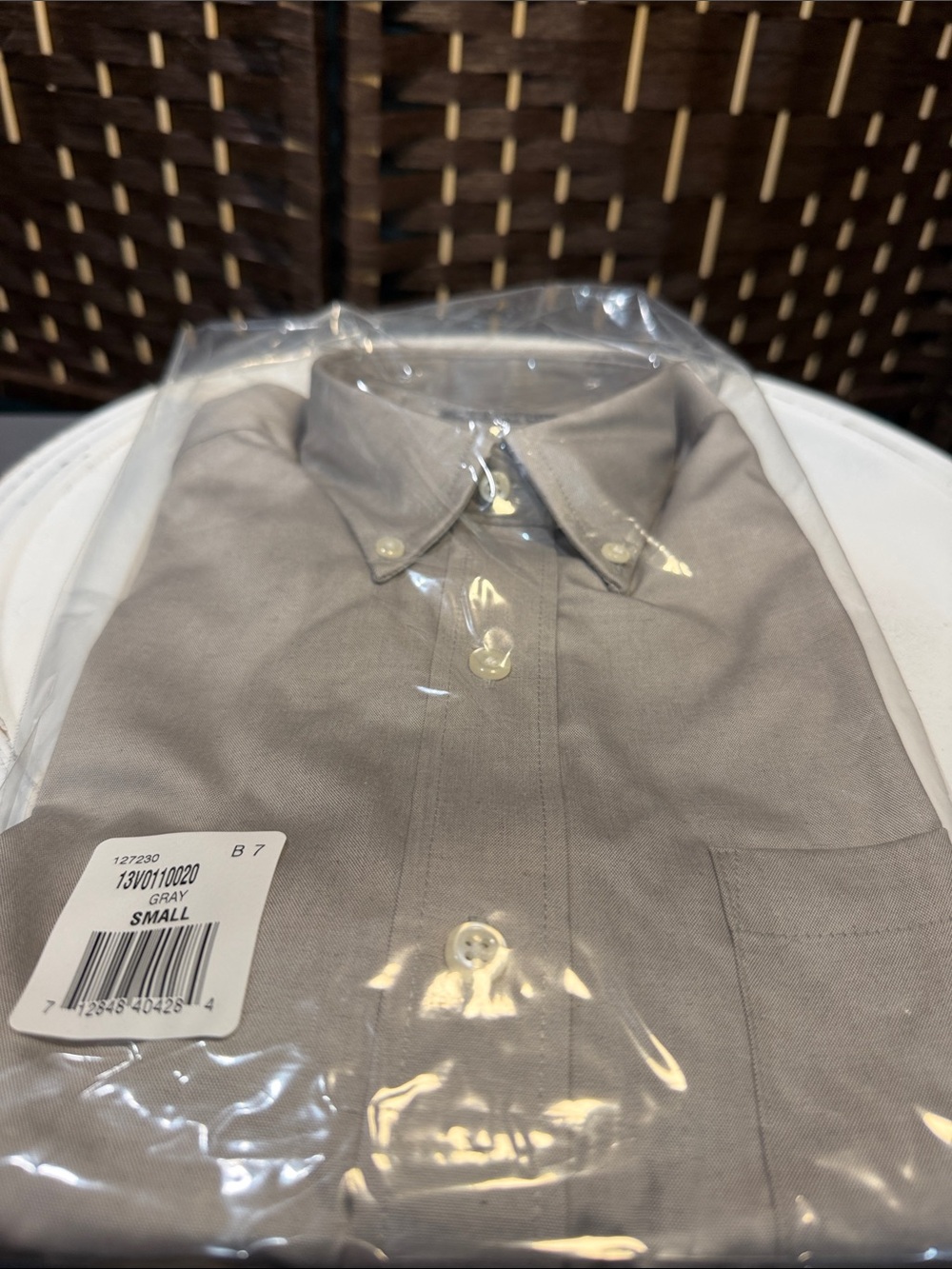 Van Heusen Small Dress Shirt - Gray